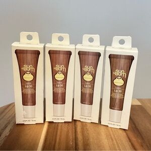 Sun Bum Lip Balm SPF 30 - Clear Gloss (pack of 4)